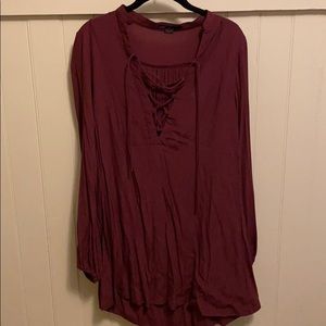 Small burgundy dress